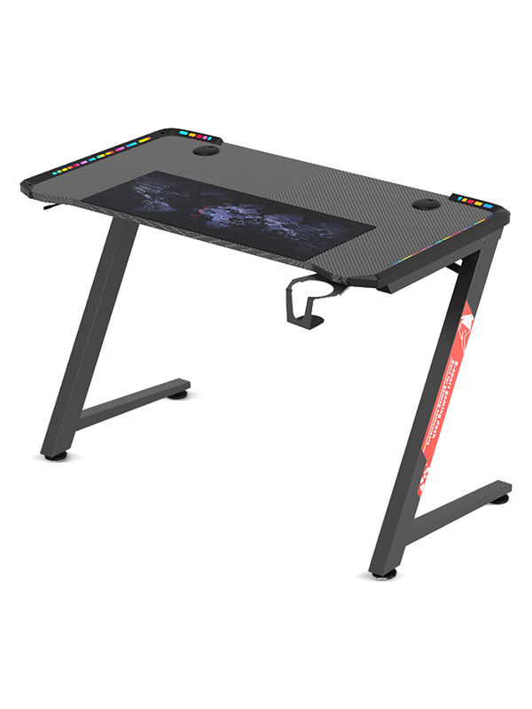 Custom Gaming Table with LED Lights PC Laptop Computer Gaming Desk 