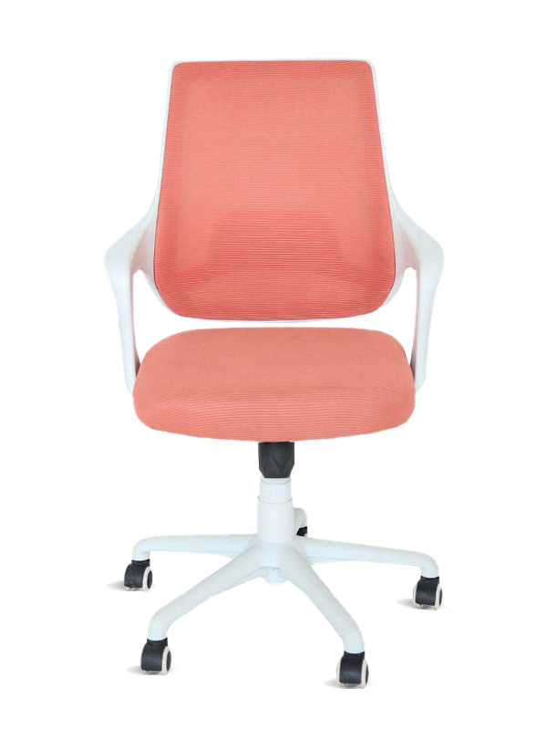 New Lumbar Support Comfortable Mesh Swivel Orange Office Chair 