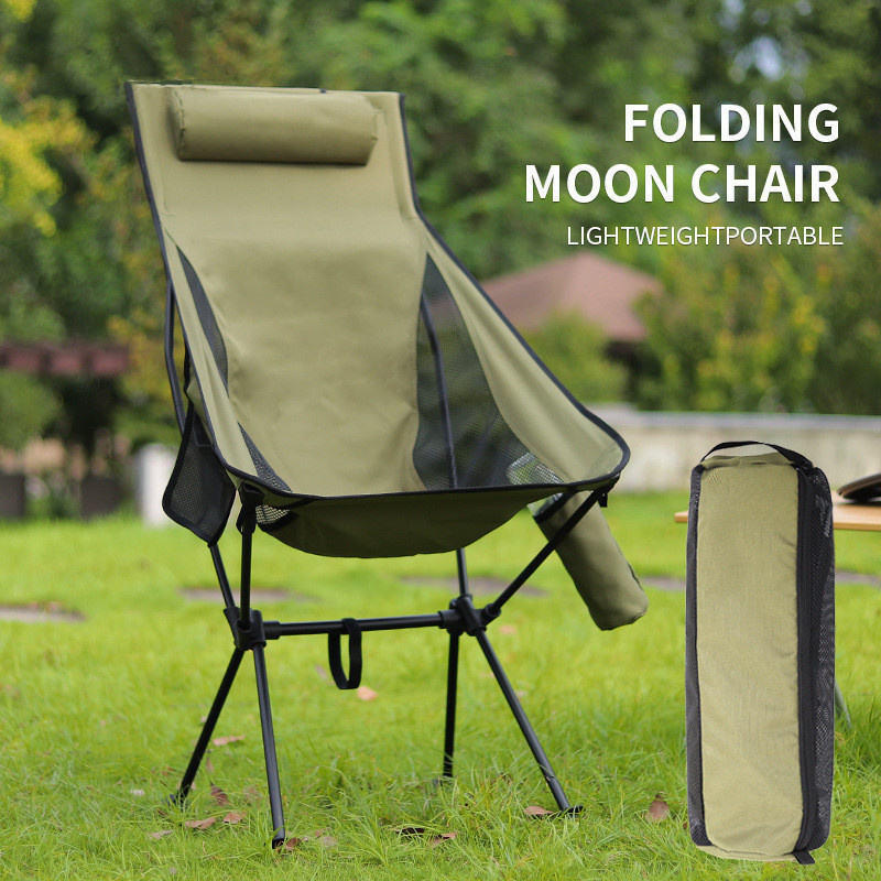 Camping furnitures Ultralight moon Chair High Load Fishing Chair folding camping chair 