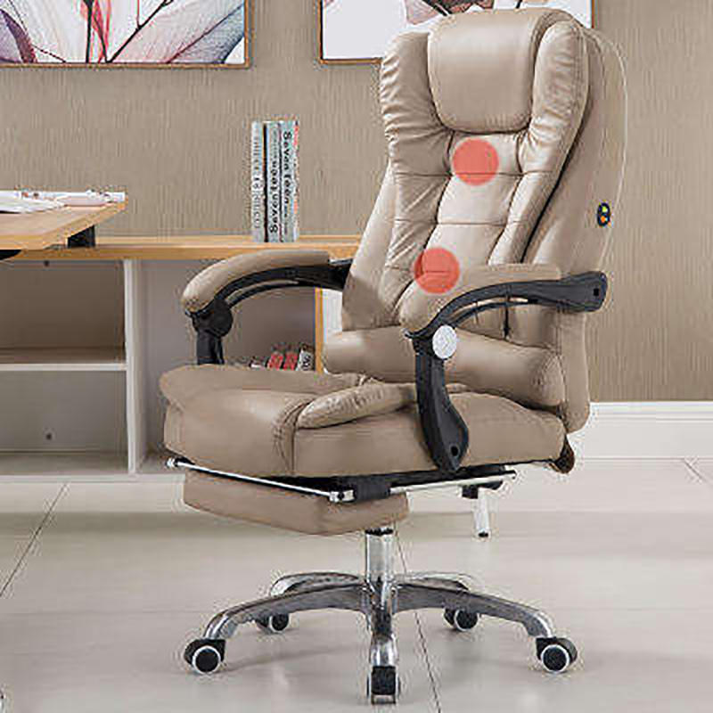 luxury modern popular multi-functional massage boss swivel leather office chair 