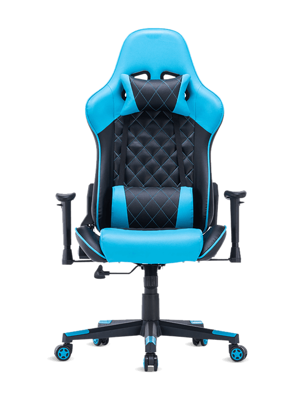 Cheap Adjustable Armrest Swivel Sky Blue Racing Chair Rgb Gaming Chairs chair 