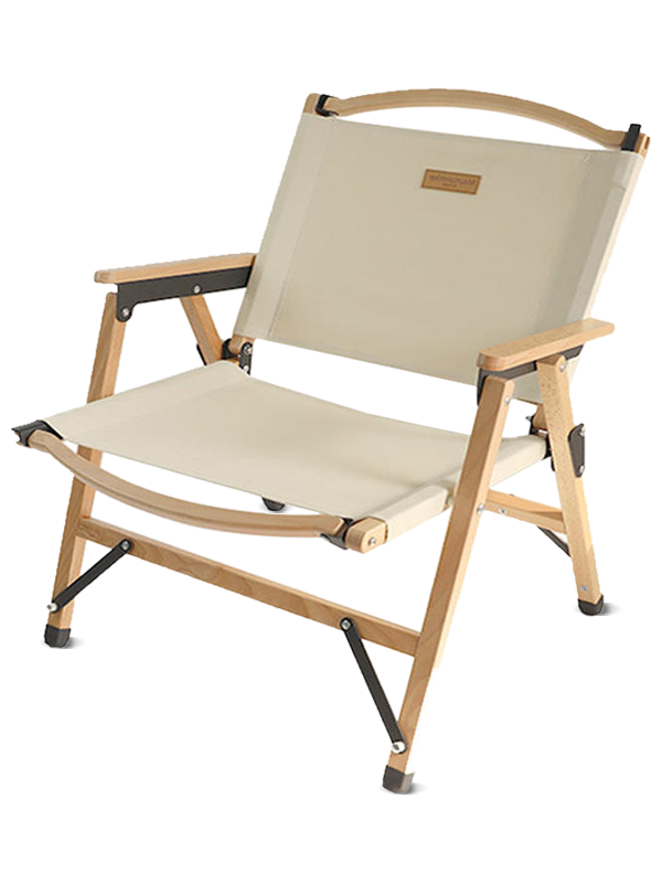 Outdoor lightweight canvas wood camping beach chair best comfort kermit chair 