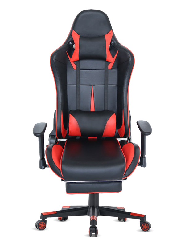 High quality computer office gaming chair with ftoorest and lumbar pillow 