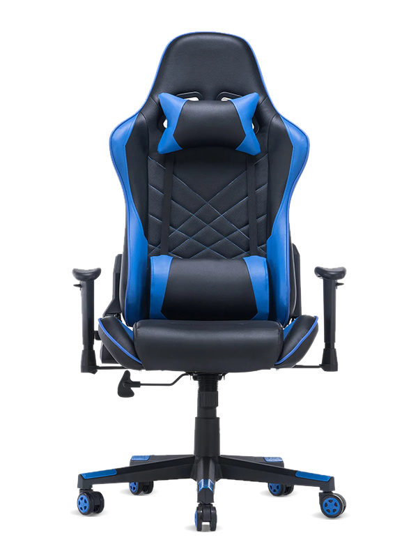 OEM Executive Reclining Blue Leather Office Gaming Chair 