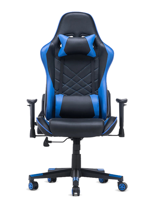 OEM Executive Reclining Blue Leather Office Gaming Chair 