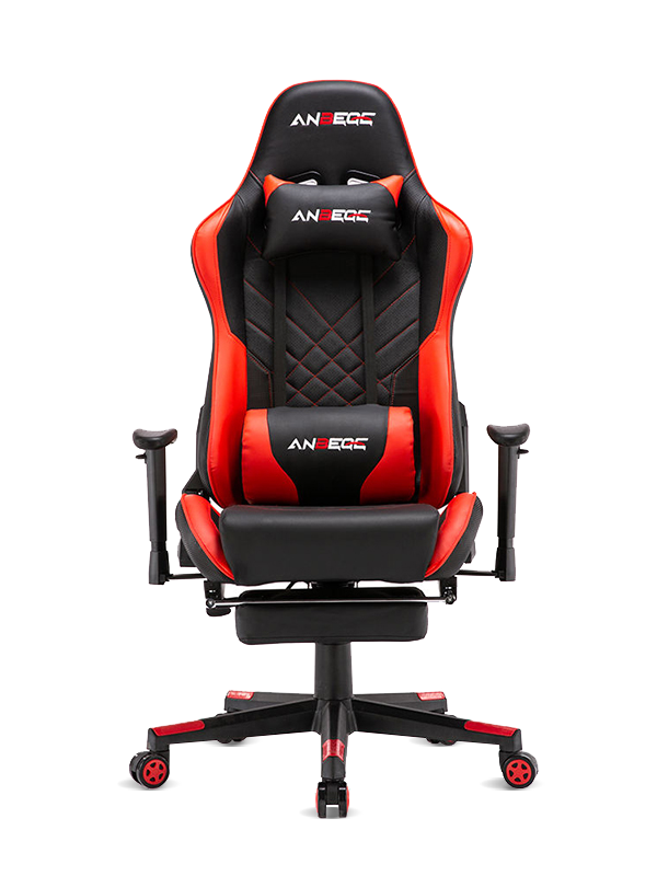 Modern ergonomic comfortable leather gaming chair with footrest and headrest HS-8020 